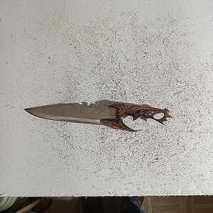 Bronze Handle Leviathon Knife Dagger With Case